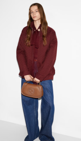 GUCCI BLONDIE SMALL TOP HANDLE BAG 815714 Brown GUCCI BLONDIE SMALL TOP HANDLE BAG 815714 Brown