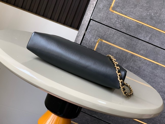 Chanel SUEDE mini 31 bag AP3656 black