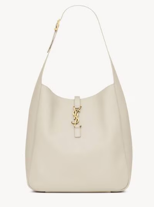 SAINT LAURENT LE 5 A 7 SUPPLE LARGE IN GRAINED LEATHER 753837 BLANC VINTAGE SAINT LAURENT LE 5 A 7 SUPPLE LARGE IN GRAINED LEATHER 753837 BLANC VINTAGE