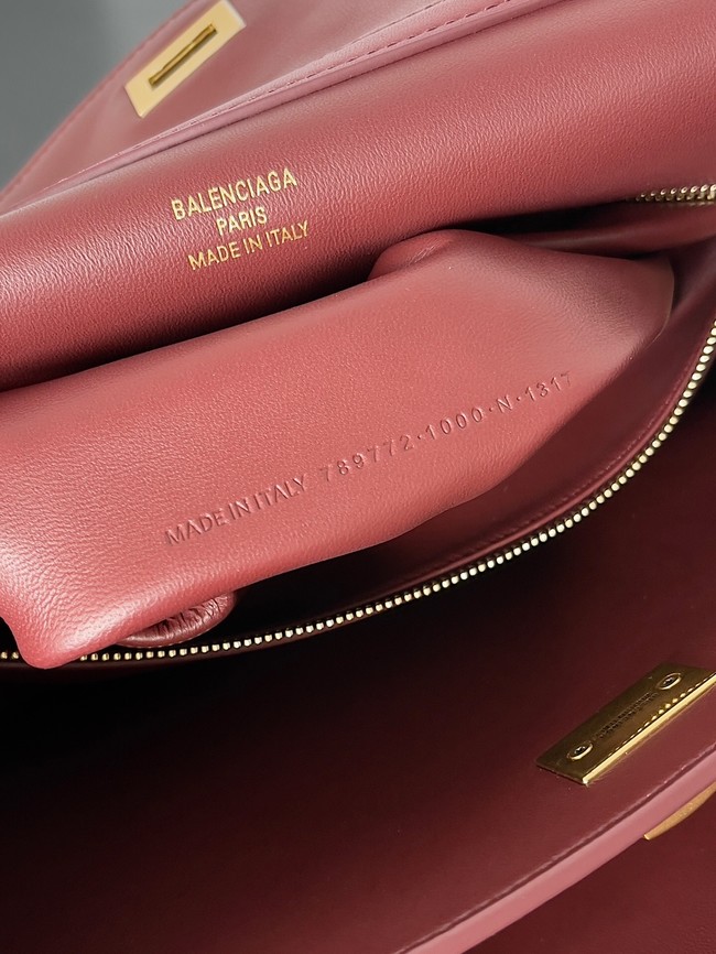 Balenciaga Rodeo Handbag Large smooth calfskin 795458 Burgundy