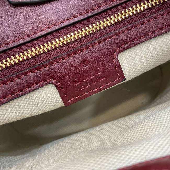 GUCCI 73 MINI BUCKET BAG 833665 Rosso Ancora red