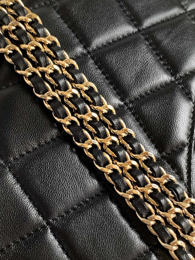 CHANEL FLAP BAG Lambskin AS5150 Black & White