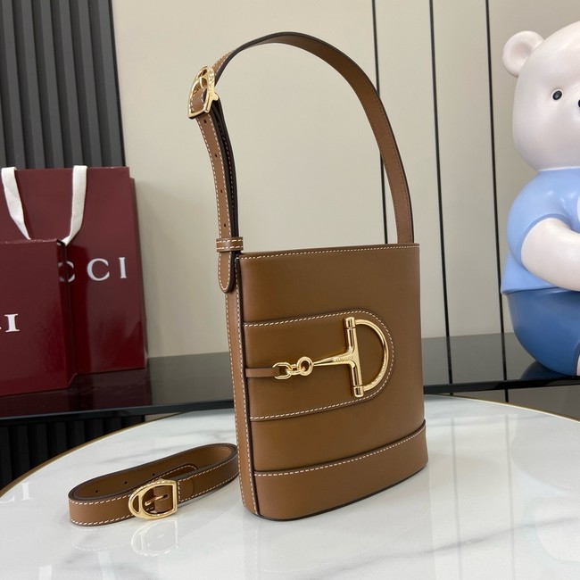 GUCCI 73 MINI BUCKET BAG 833665 Brown