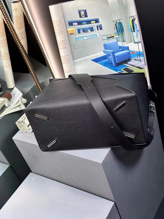 Loewe Large grainy cowhide leather Puzzle bag 231095 black