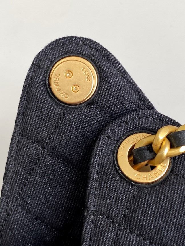 Chanel Denim HOBO BAG AS5311 black