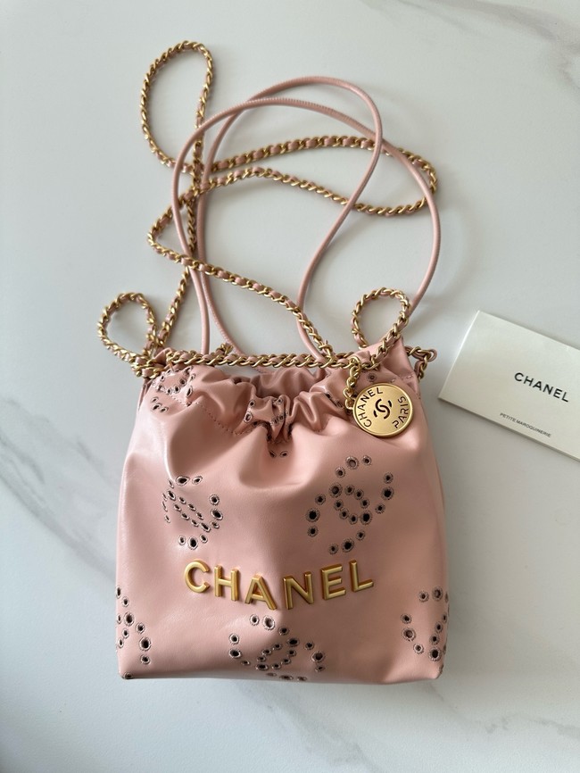 CHANEL 22 SMALL HANDBAG AS3980 pink