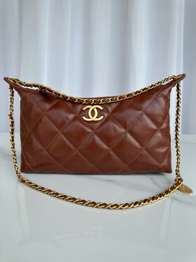 Chanel small HOBO BAG AS5528 red
