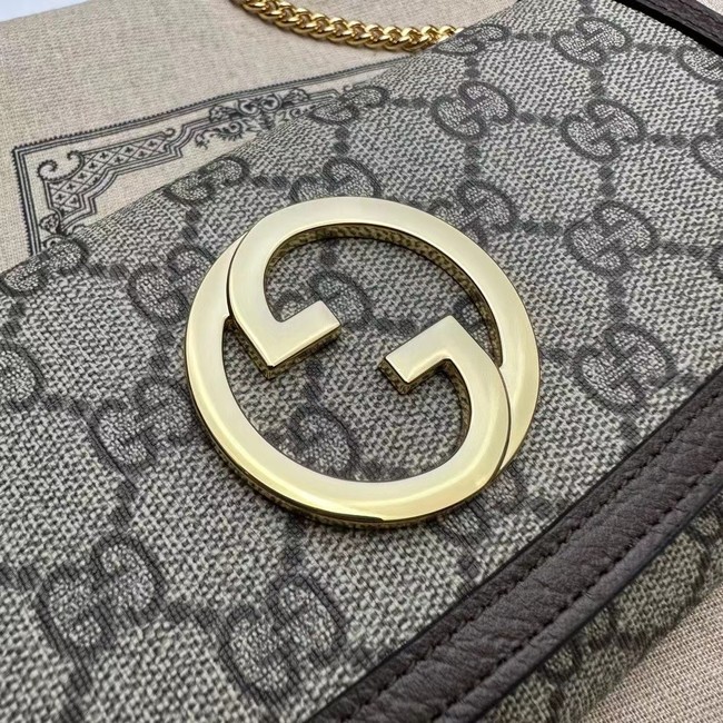 GUCCI BLONDIE WALLET ON CHAIN 725215 Brown