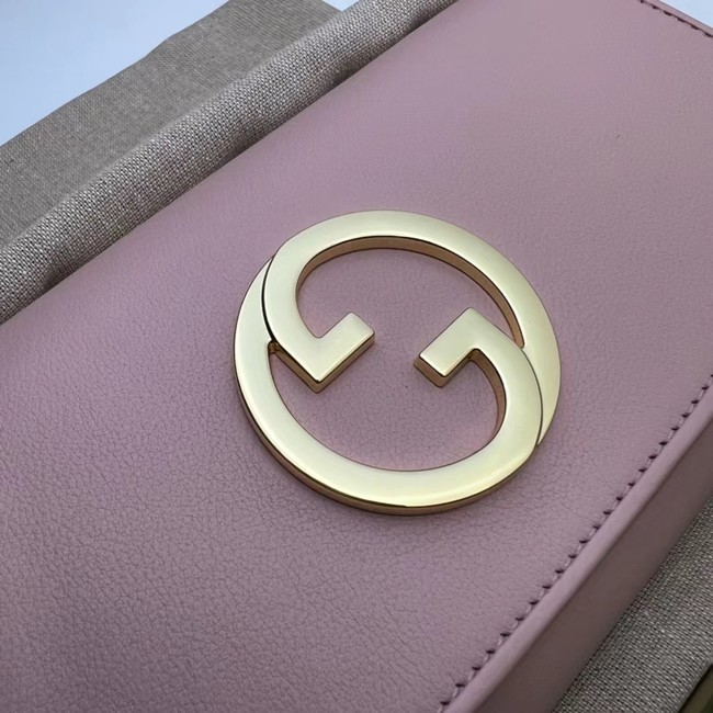 GUCCI BLONDIE WALLET ON CHAIN 725215 pink