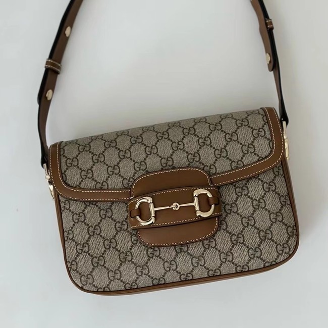 GUCCI HORSEBIT 1955 SOFT MEDIUM SHOULDER BAG 815178 brown