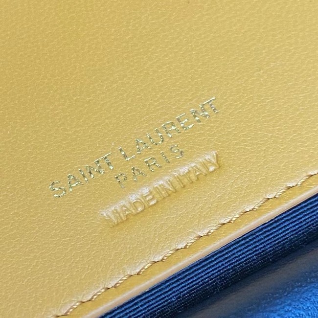 SAINT LAURENT LOULOU MEDIUM IN MATELASSE LAMBSKIN 801439 SUNFLOWER