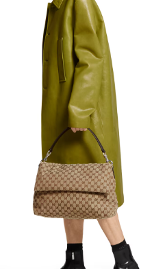 GUCCI GG CANVAS LARGE CROSSBODY BAG 821616 Beige