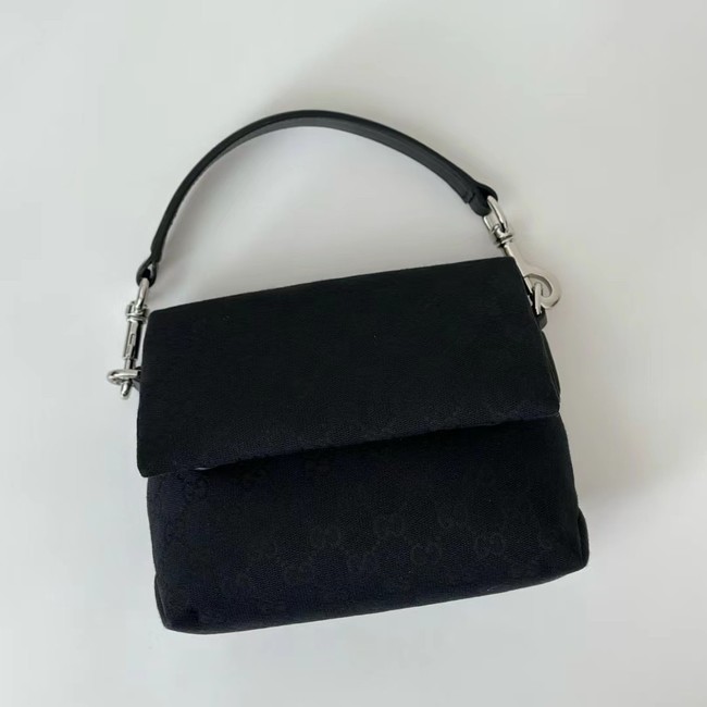 GUCCI HORSEBIT 1955 SOFT SMALL TOP HANDLE BAG 521617 black