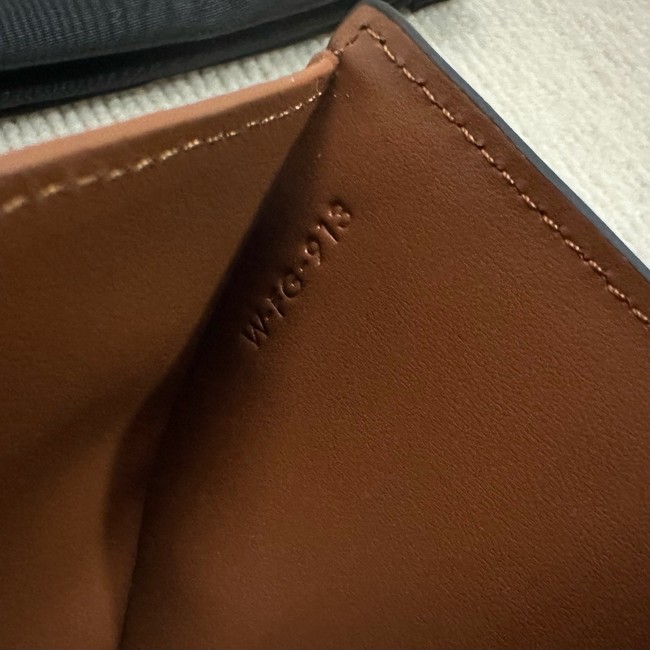 Celine MEDIUM STRAP WALLET NINO IN SUPPLE GRAINED CALFSKIN 10M912 TAN