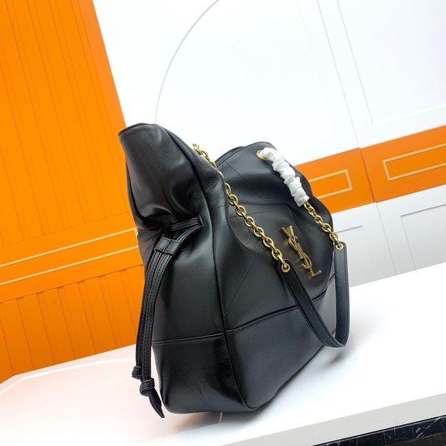 SAINT LAURENT JAMIE SHOPPING IN LAMBSKIN 809824 black