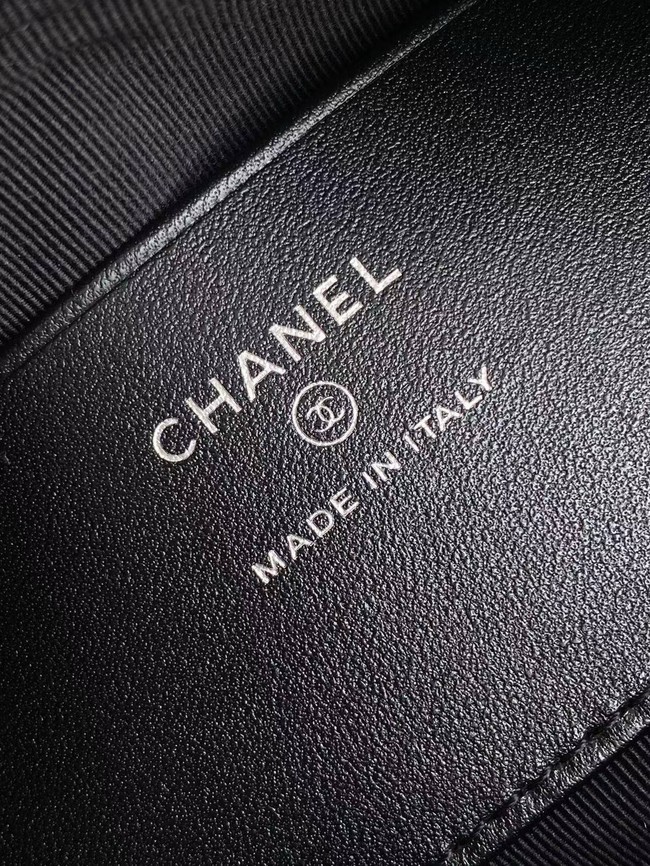 Chanel CLUTCH WITH CHAIN AP4474 Black&Black-Tone Metal 