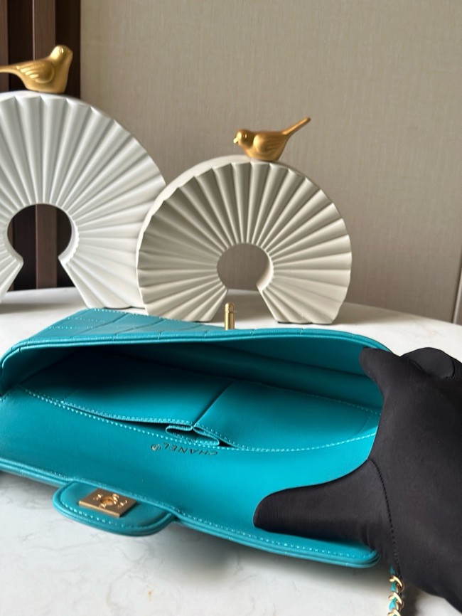 Chanel FLAP BAG AS3314 blue