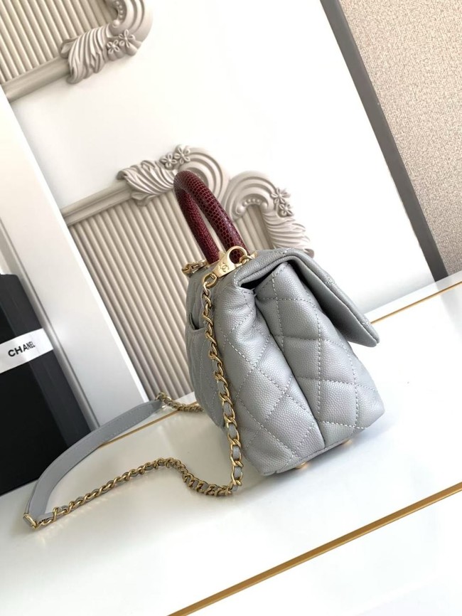 Chanel MINI FLAP BAG WITH TOP HANDLE AS2215-9