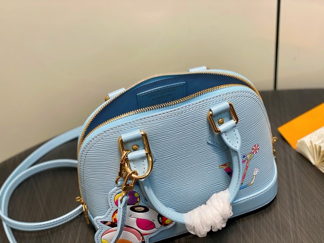 Louis Vuitton Epi grained leather Alma BB M13670 sky blue