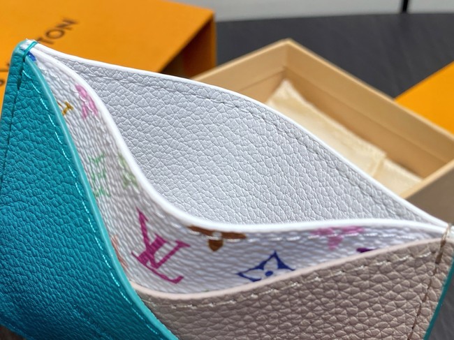 Louis Vuitton LV x TM Criss-Cross Card Holder M14090 Kabira Blue