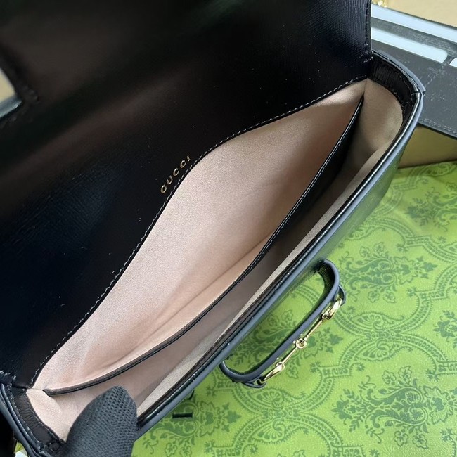 GUCCI HORSEBIT 1955 SOFT SMALL SHOULDER BAG 752002 black