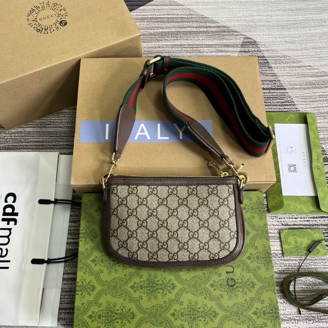 GUCCI OPHIDIA MINI BAG 724599 brown