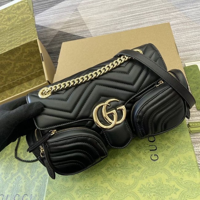 GUCCI GG MARMONT SMALL SHOULDER BAG 795228 black