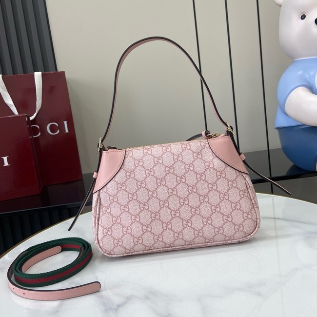 Gucci GG EMBLEM SMALL SHOULDER BAG 815218 pink