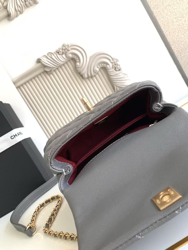 Chanel MINI FLAP BAG WITH TOP HANDLE AS2215-15