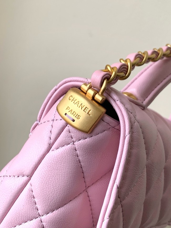 Chanel SMALL FLAP BAG WITH TOP HANDLE AS5355 pink