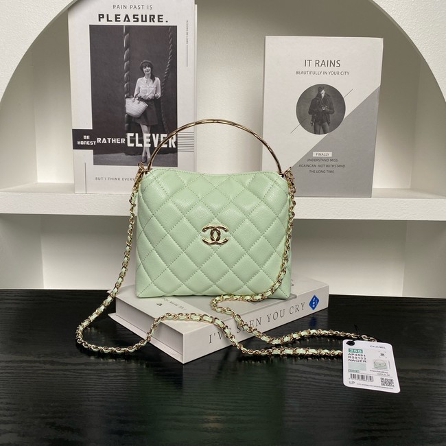 Chanel CLUTCH WITH CHAIN AP4591 light green