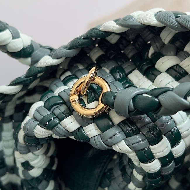 Bottega Veneta Small Tosca 776755 green&white