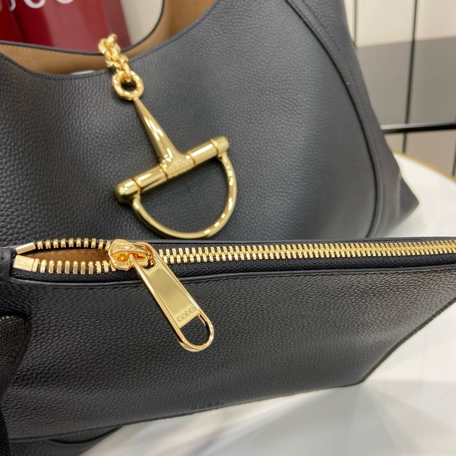 GUCCI SOFTBIT MAXI SHOULDER BAG 837466 black