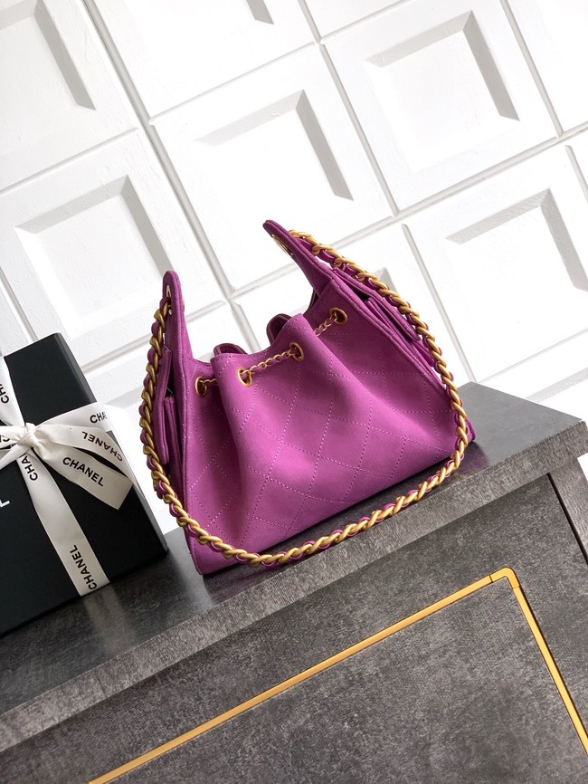CHANEL 25 MINI HANDBAG AS5631 Purple