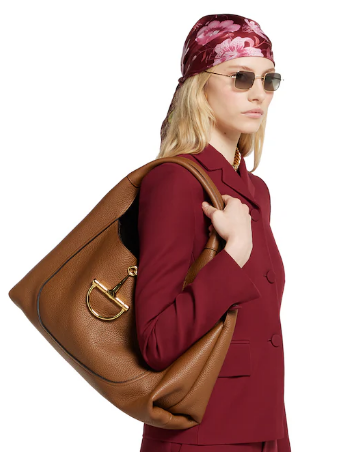 GUCCI SOFTBIT MAXI SHOULDER BAG 837466 Brown