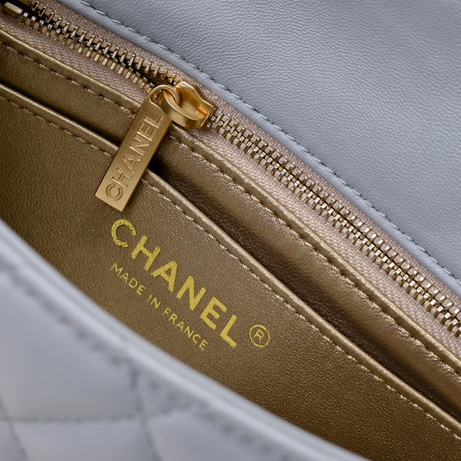 Chanel MINI FLAP BAG AS1786 light gray