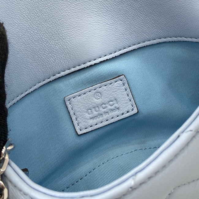 GUCCI GG MARMONT MINI SHOULDER BAG 841290 Light blue