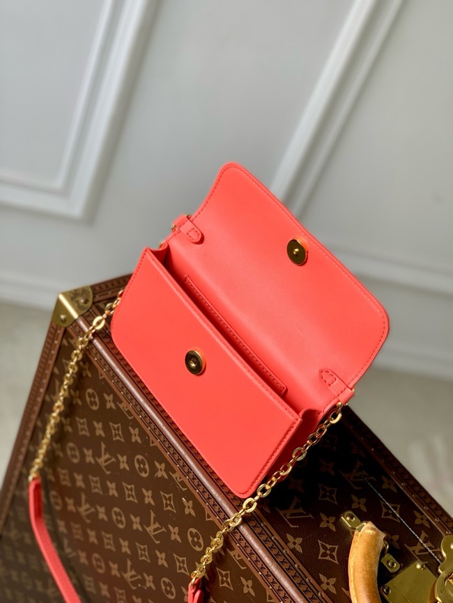 Louis Vuitton NEW Wallet On Chain LV Bloom M14581 Sweet Coral