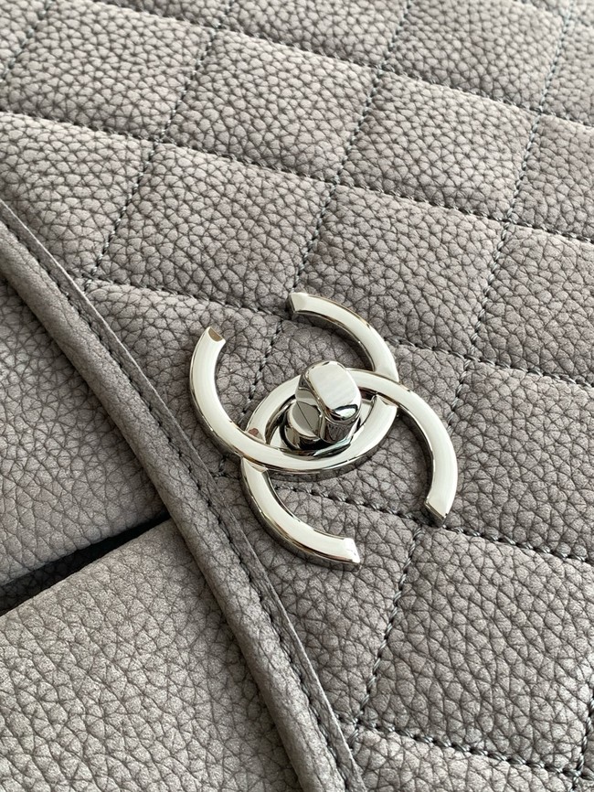 Chanel MAXI FLAP BAG Shoulder Bag AS6068 gray