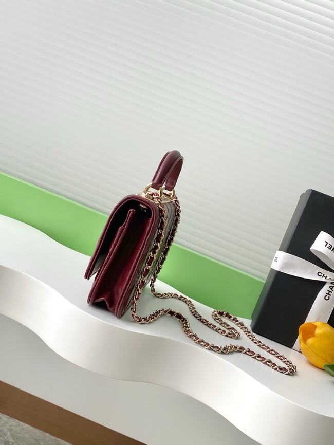 CHANEL Wallet On Chain AP4323 burgundy