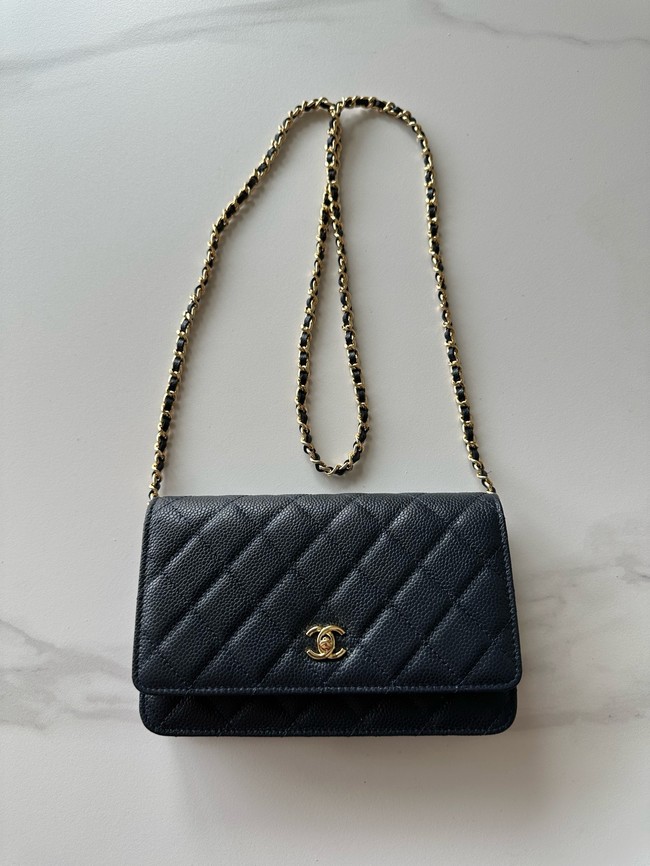 Chanel Classic Wallet On Chain Grained Calfskin AP4241-7