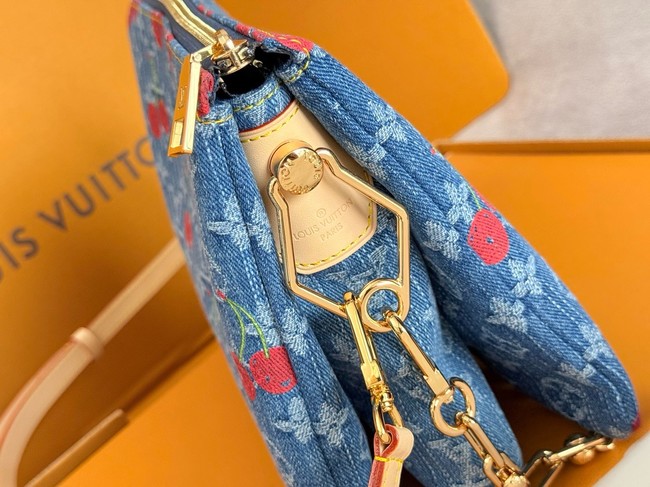 Louis Vuitton NEW LV x TM Coussin PM M14978 Monogram cherry denim