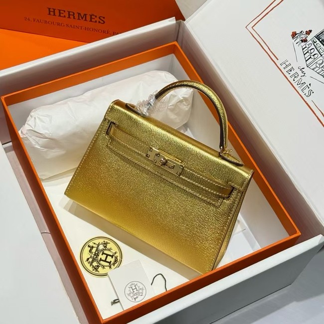 Hermes Kelly 19cm Shoulder Bags Original Swift Leather KL19 gold