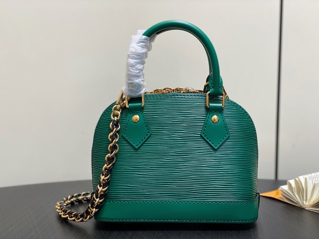 Louis Vuitton Alma Mini LV&I CUSTOMIZABLE K00015 green