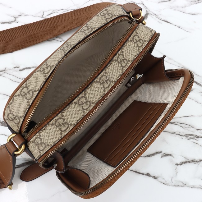 GUCCI GG Emblem mini crossbody bag 821217 brown