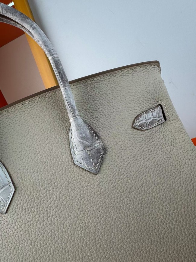 Hermes Birkin Bag Leather Nile crocodile&togo HBK2530-17