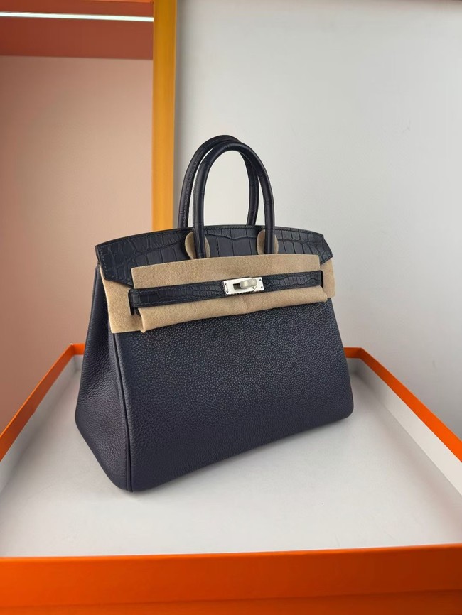 Hermes Birkin Bag Leather Nile crocodile&togo HBK2530-5