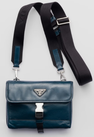 Prada Leather smartphone case 2ZH108 Denim