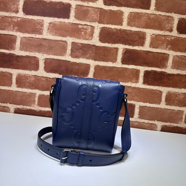GUCCI GG Emblem mini crossbody bag 760235 blue