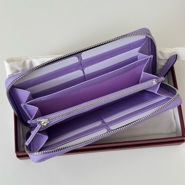 Gucci GG Marmont zip around wallet 837758 Purple